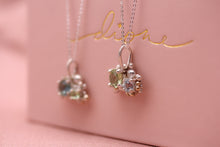 Load and play video in Gallery viewer, Montana Sapphire & Aquamarine Granulated Pendant