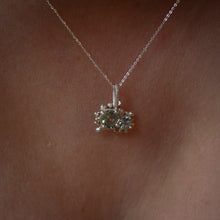Load image into Gallery viewer, Montana Sapphire &amp; Aquamarine Granulated Pendant
