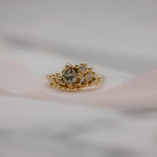 Load image into Gallery viewer, Salt and Pepper Diamond Granulated Ring
