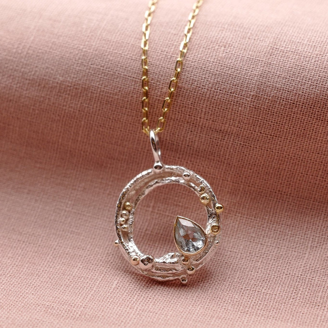 Aquamarine Universe Pendant